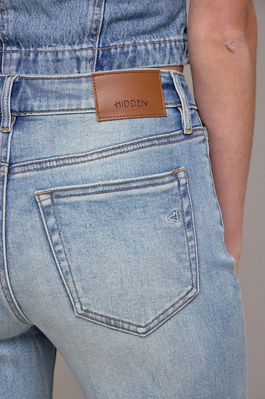 Ella Vintage Wash Wide Straight Denim