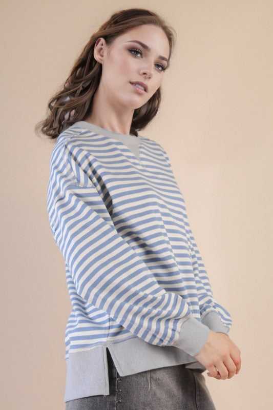 Never Looked Back Blue Top