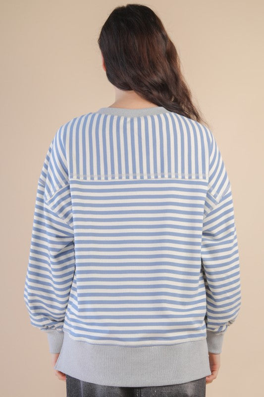 Never Looked Back Blue Top