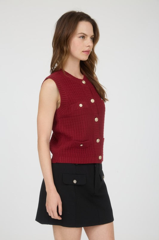 Ready For More Dark Red Top