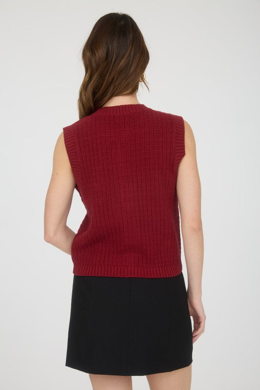 Ready For More Dark Red Top