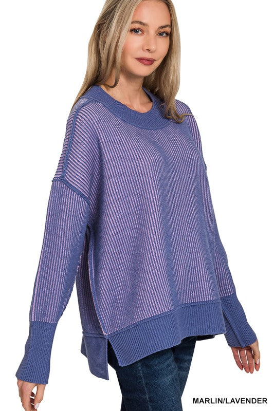 Chasing Chill Purple Sweater