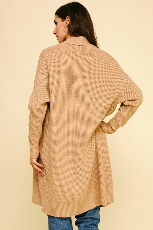 Cozy Up Camel Cardigan