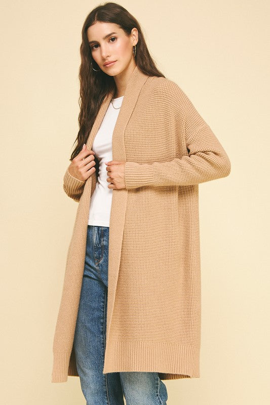 Cozy Up Camel Cardigan