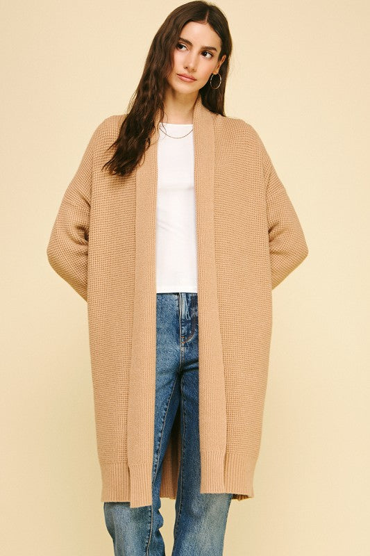 Cozy Up Camel Cardigan