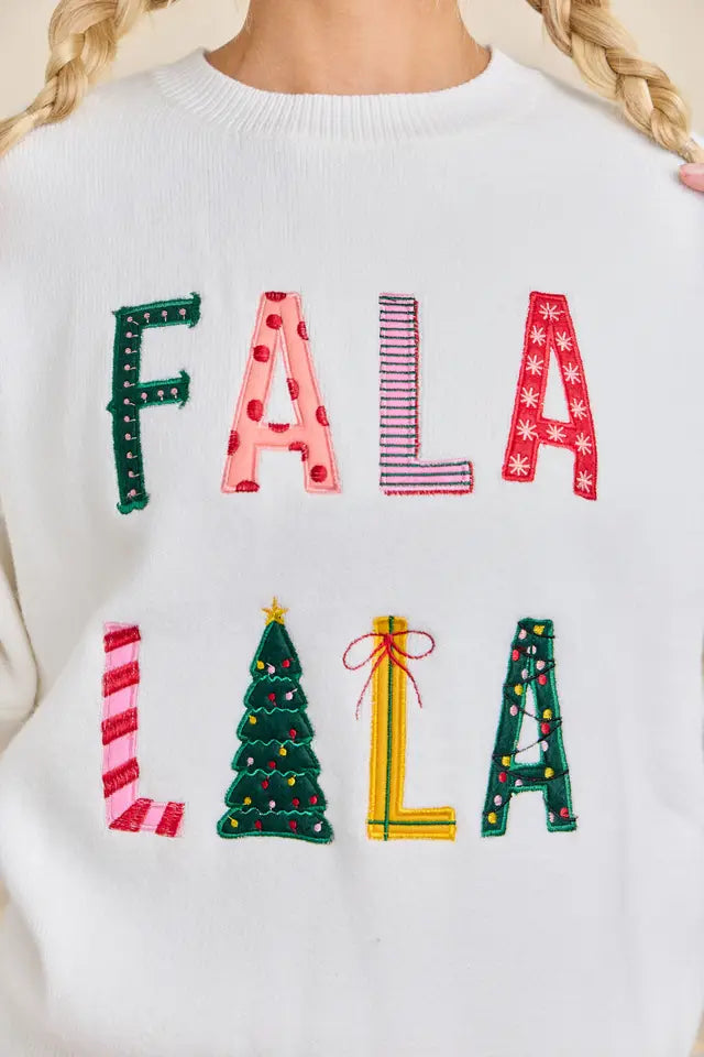 Falalala White Sweater
