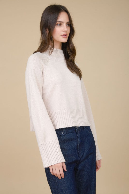 Warm Whispers Khaki Sweater
