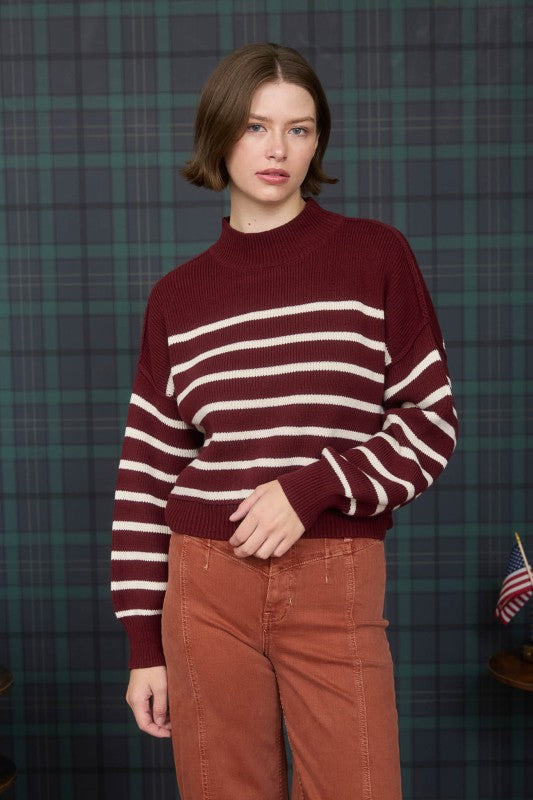 Everyday Envy Oxblood Sweater