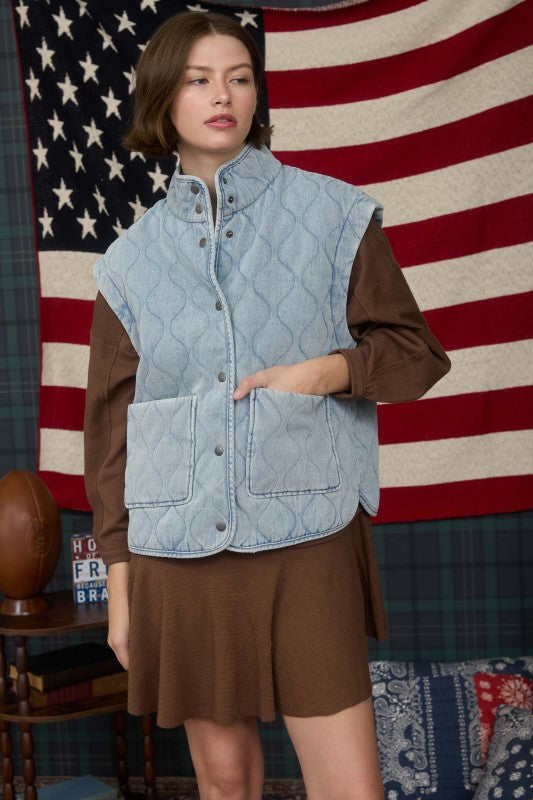 Already There Denim Vest