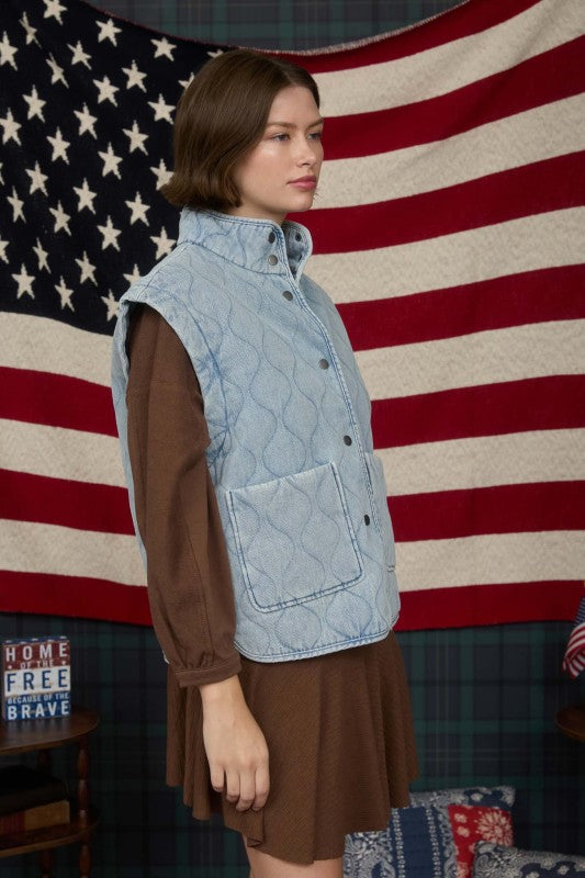 Already There Denim Vest