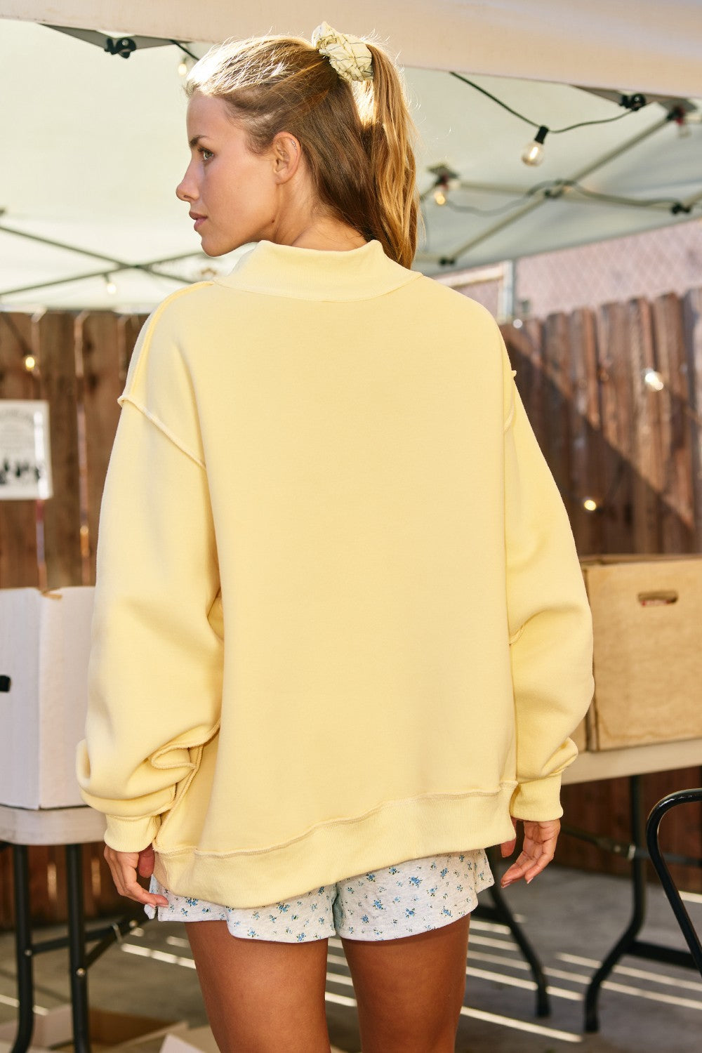 Dilly Dally Butter Yellow Sweatshirt