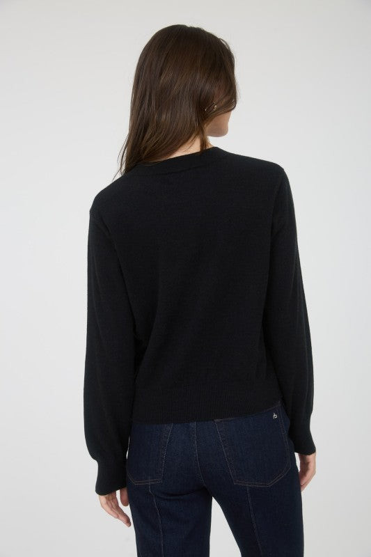 Bare Structure Black Sweater