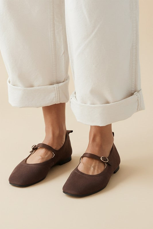 Kiana Brown Ballet Flats
