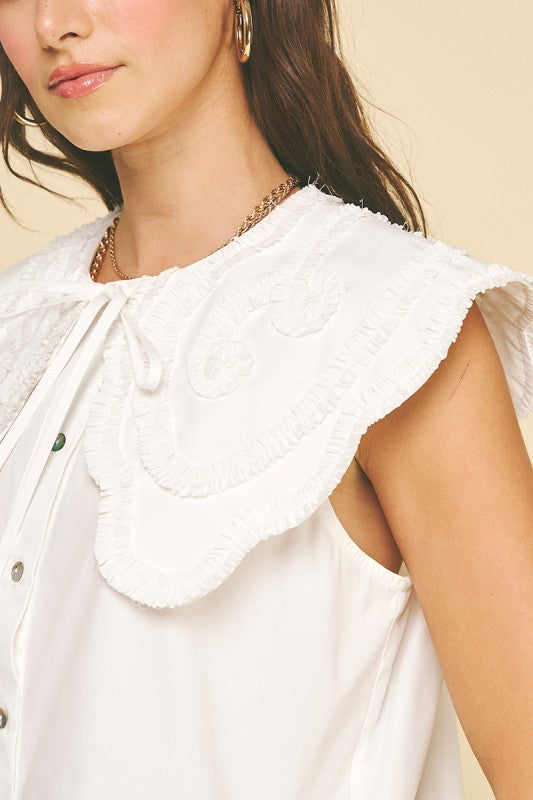 Petal Collar Top