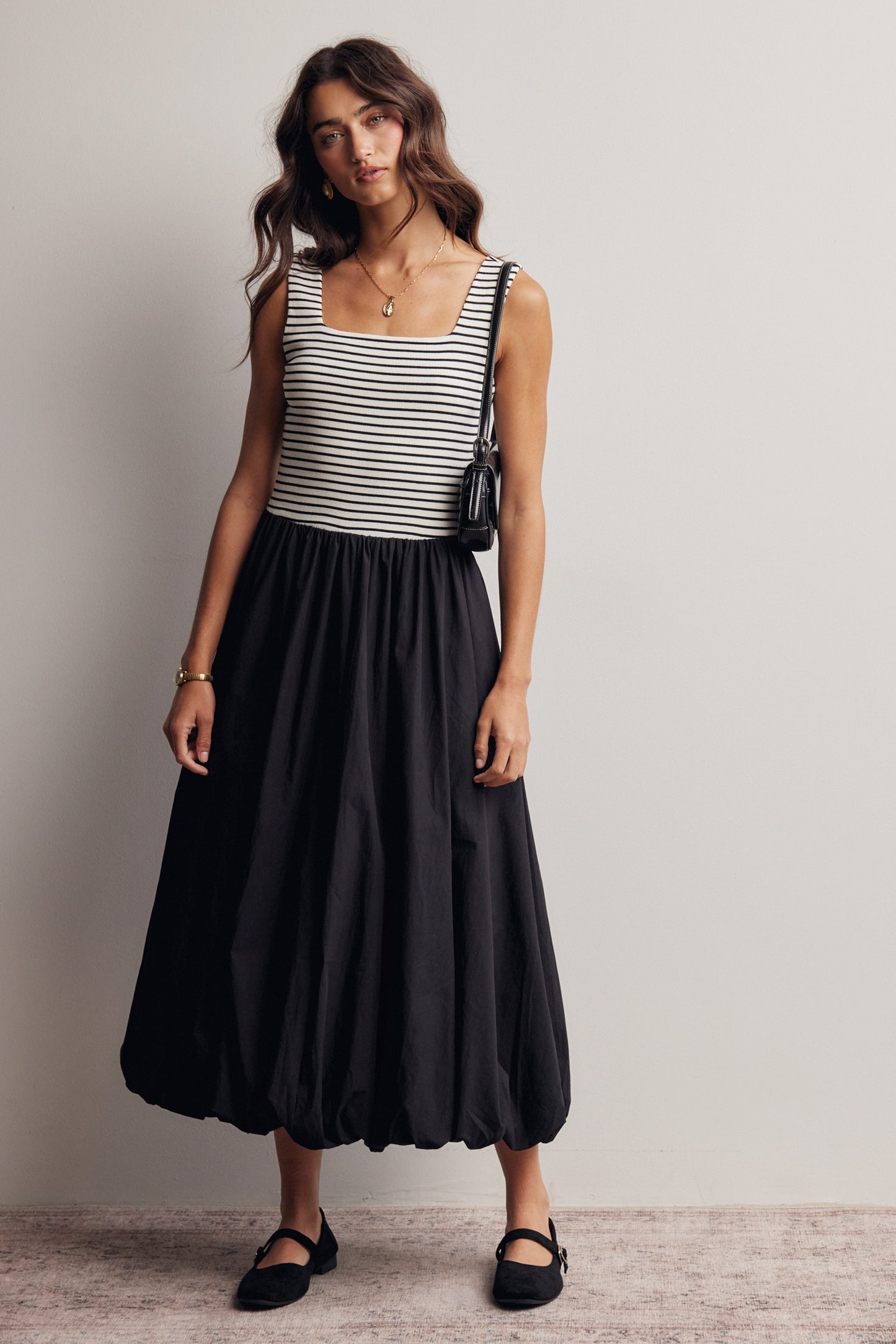 Strolling Downtown Midi Dress