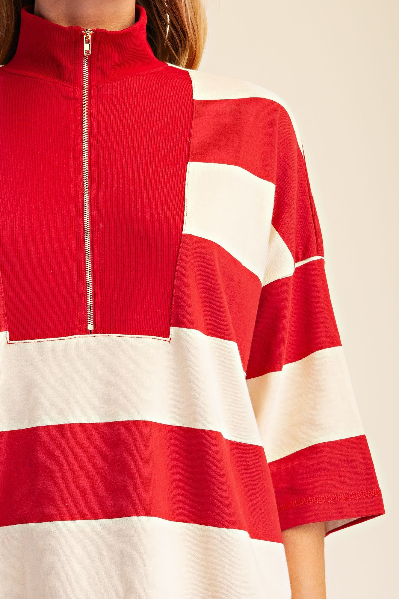 Stripe Social Pullover