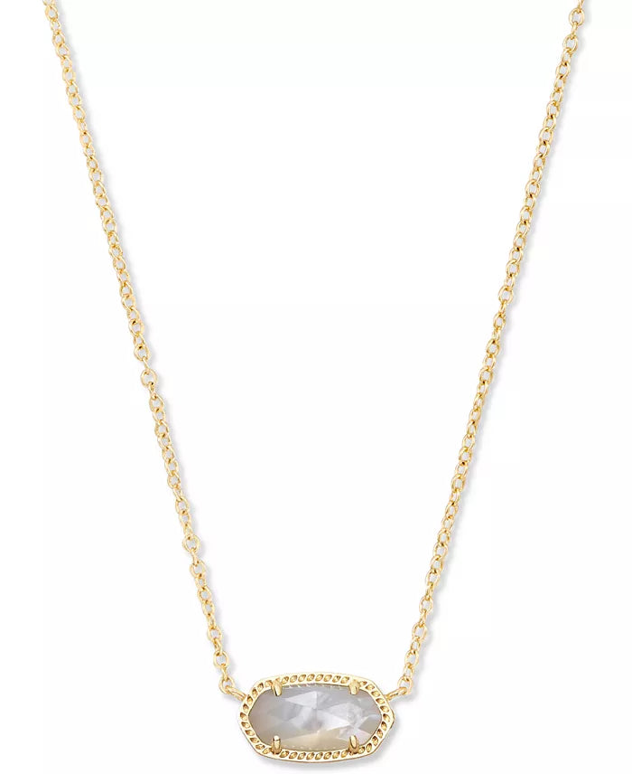 Elisa Gift Set of 2 Necklace in Gold Ivory Mother Of Pearl