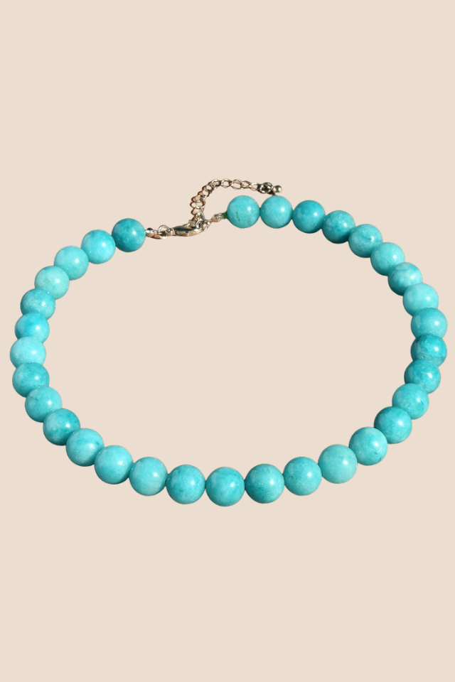 Vintage Natural Turquoise Beaded Necklace