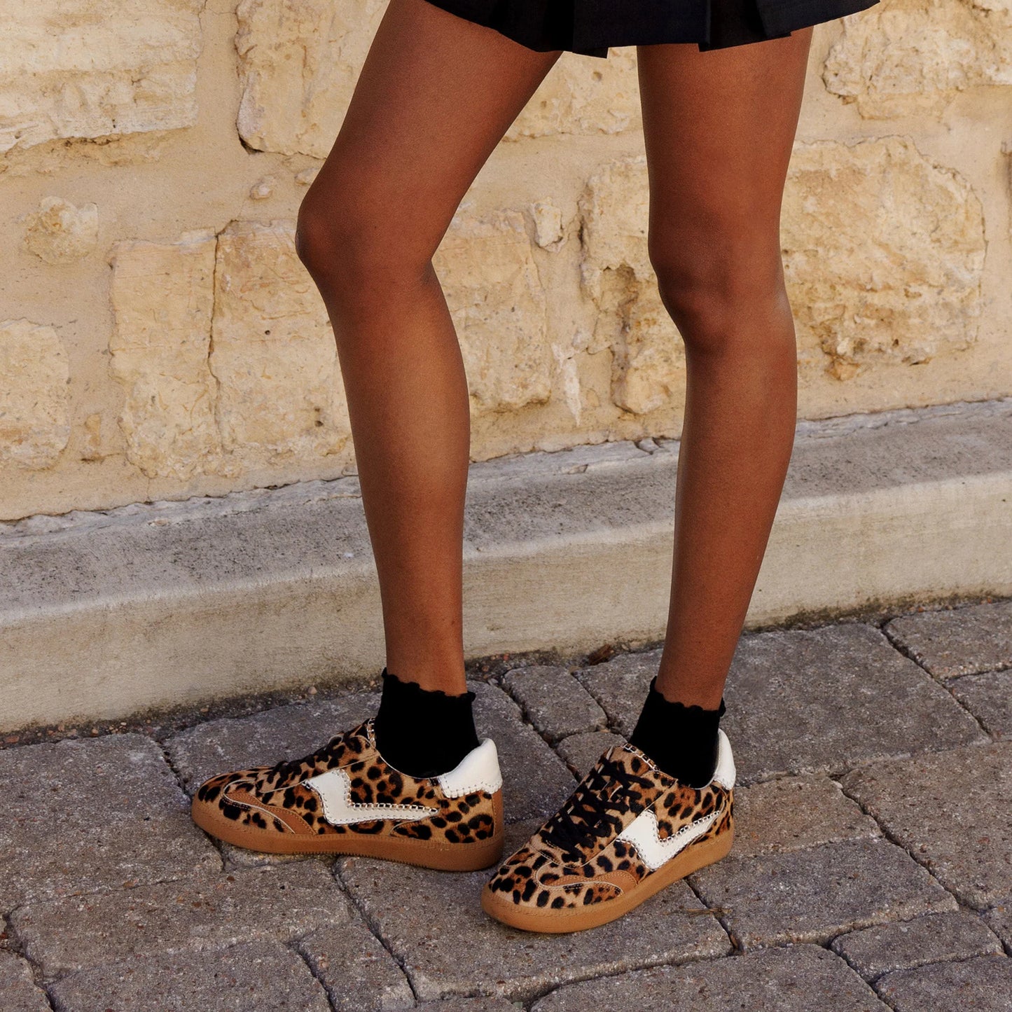 Notice Stitch Leopard Sneakers