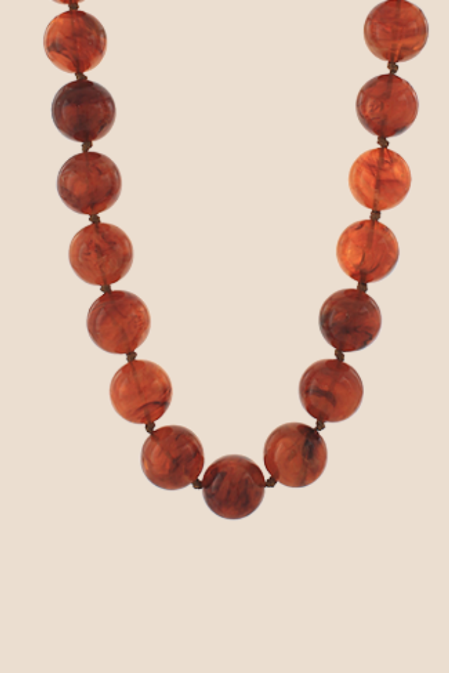 Marble Tortoise Necklace