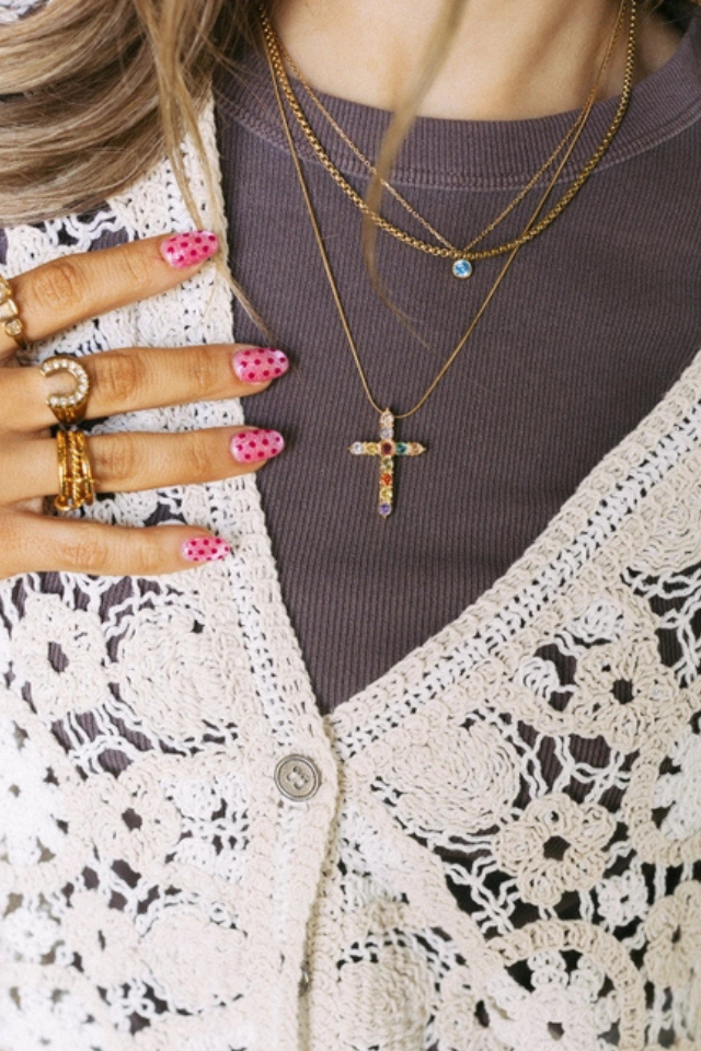 Emalee Crystal Cross Necklace