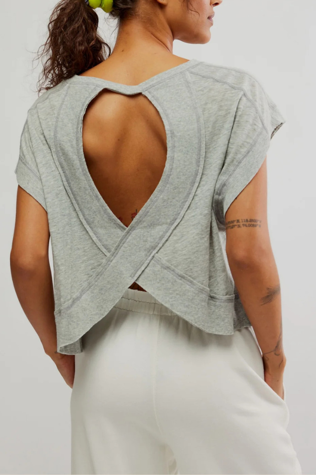 My Time Heather Grey Tee
