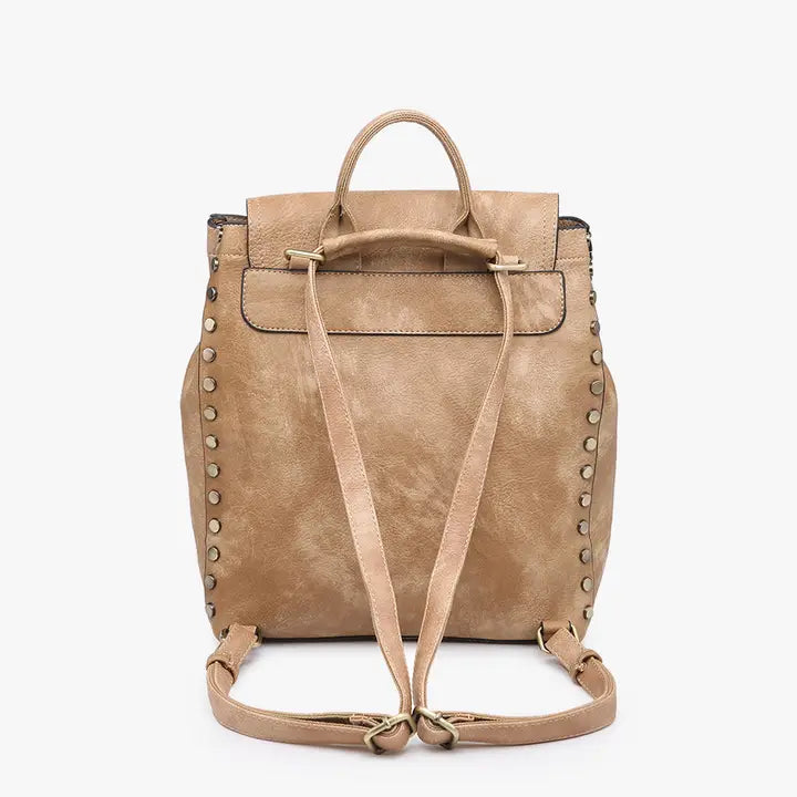 Bex Tan Distressed Backpack