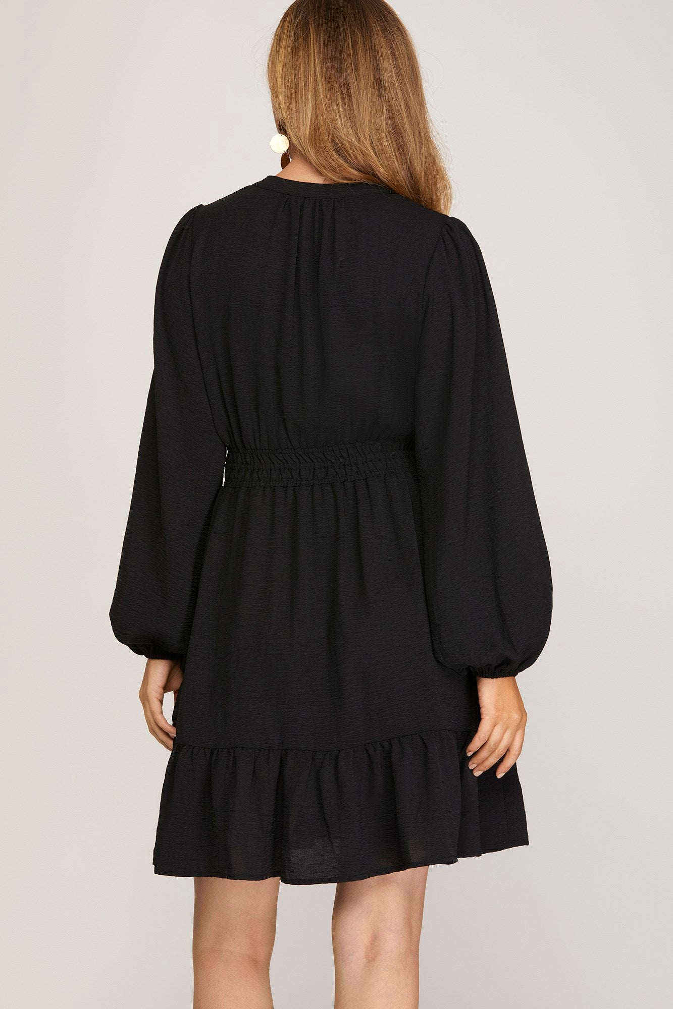 Coming Around Black Dress
