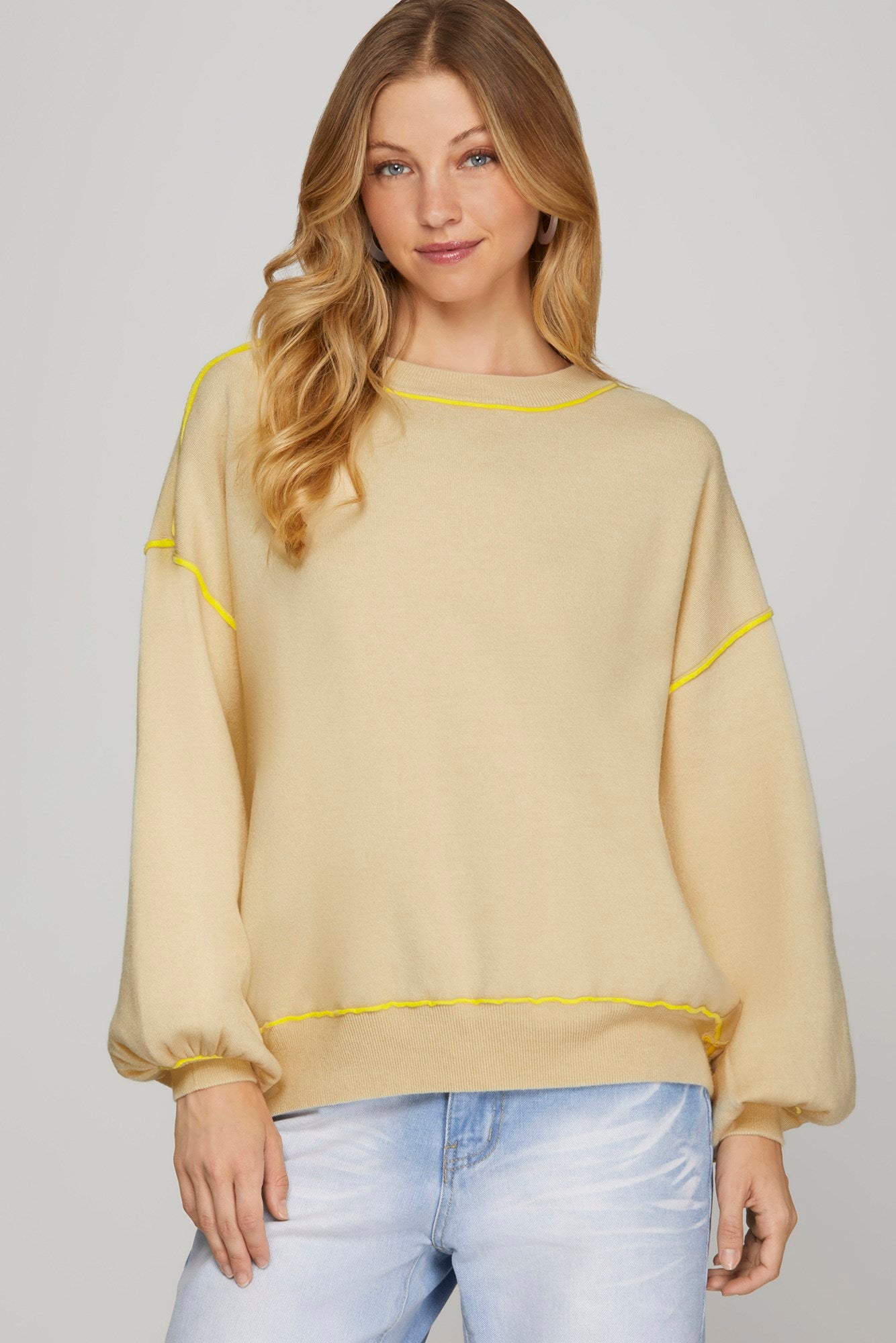 Doing It My Way Cream Sweater