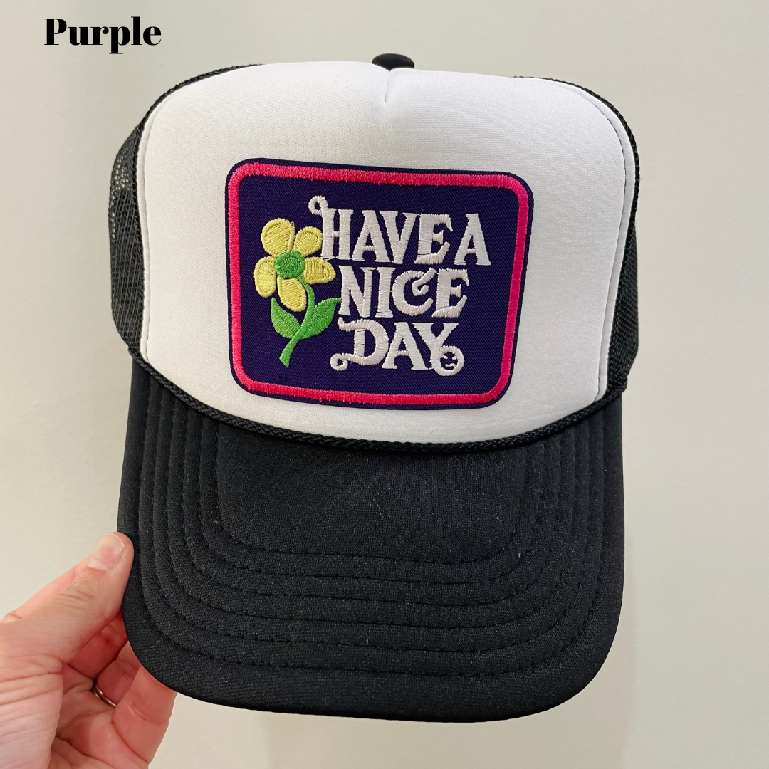 Have a Nice Day Multi Patch Cap