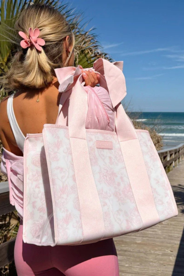 Jelly Afternoon Rosé Bow Tote Bag