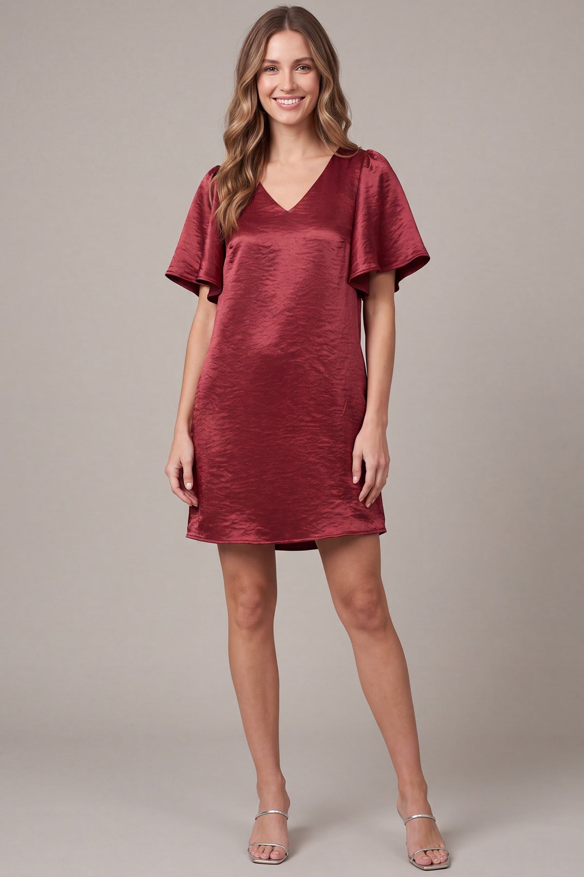 Satin Hour Red Dress