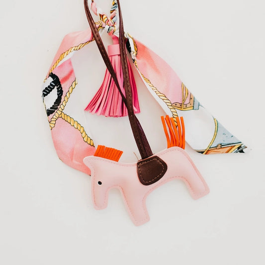 Chic Gallop Blush Bag Charm