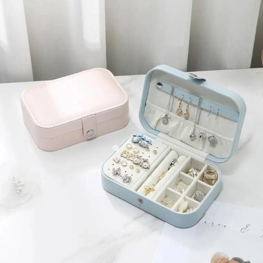 Travel Sky Blue Jewelry Box