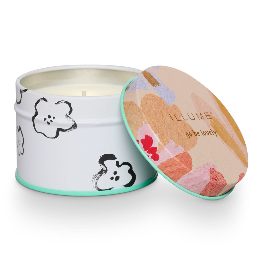 Blood Orange Dahlia Fleur Tin Candle