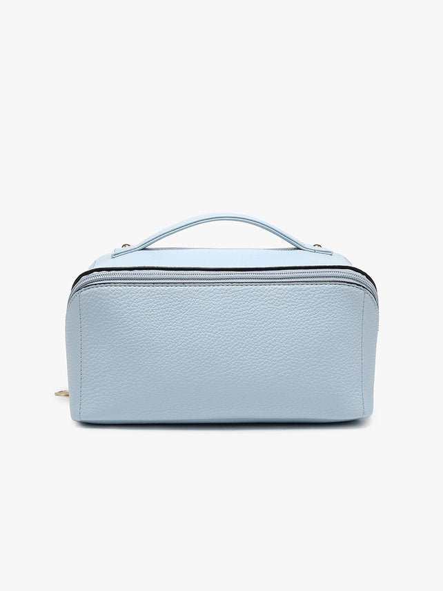 Paxton Blue Travel Makeup Bag