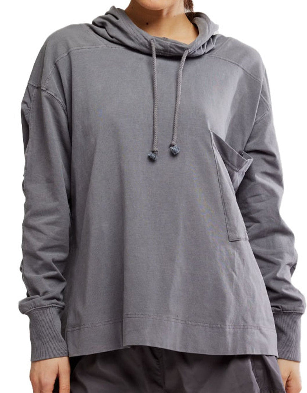 Hot Shot Hooded Layer Gunmetal Top