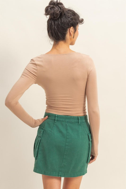 First Pick Dark Taupe Top