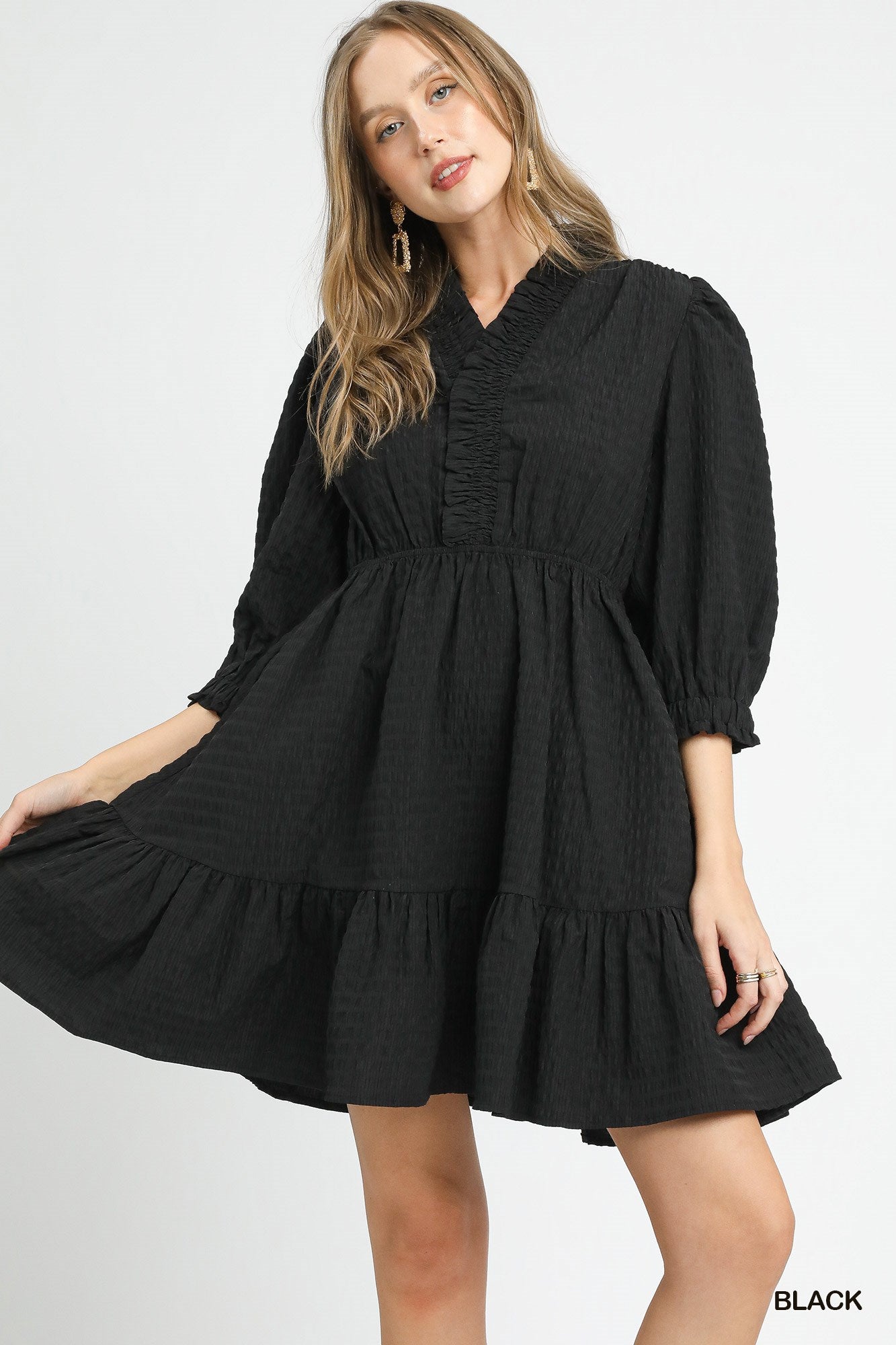Down the Lane Black Dress