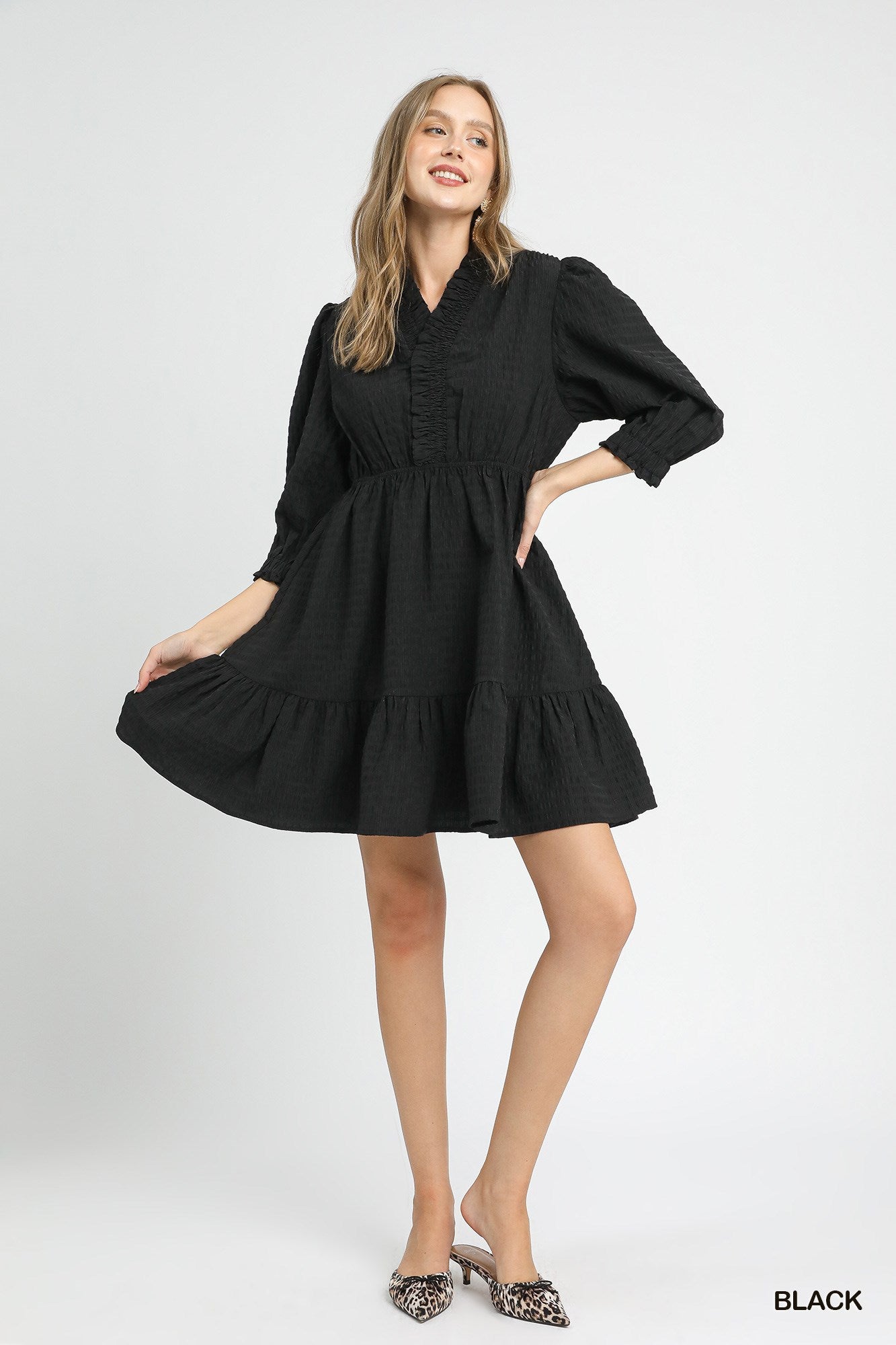 Down the Lane Black Dress