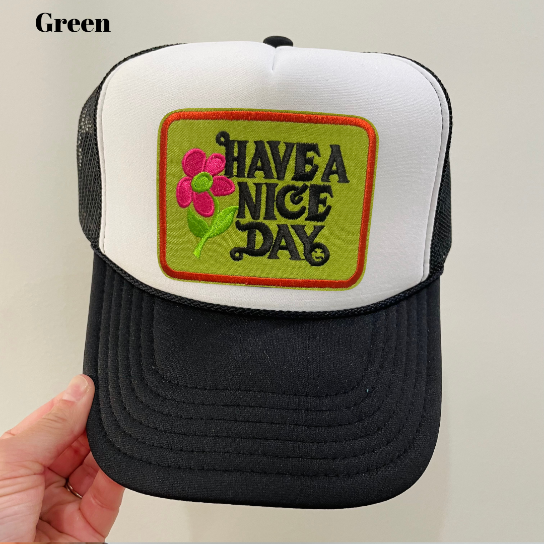 Have a Nice Day Multi Patch Cap
