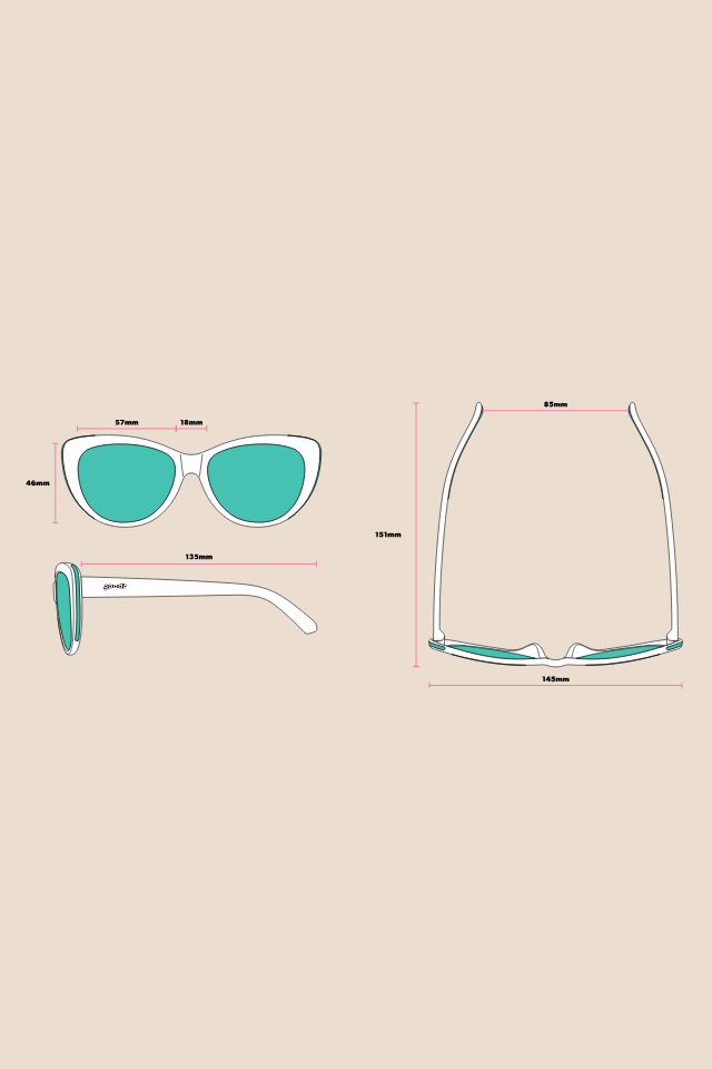 Glam G Flamingo Couture Polarized Sunglasses