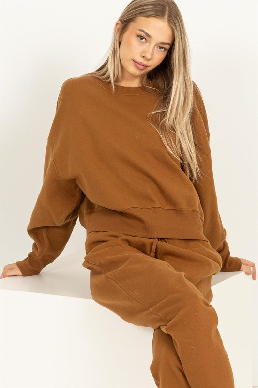 Day To Day Pale Brown Sweatshirt