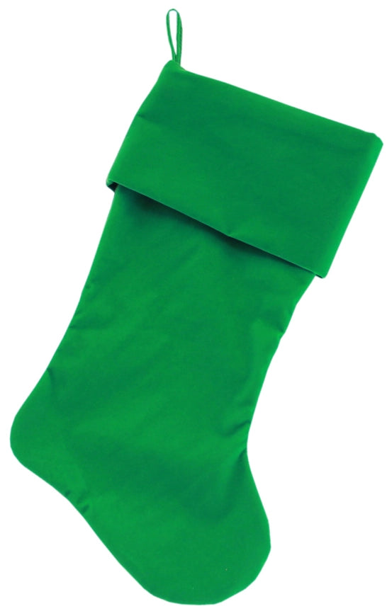 Green Plush Christmas Stocking