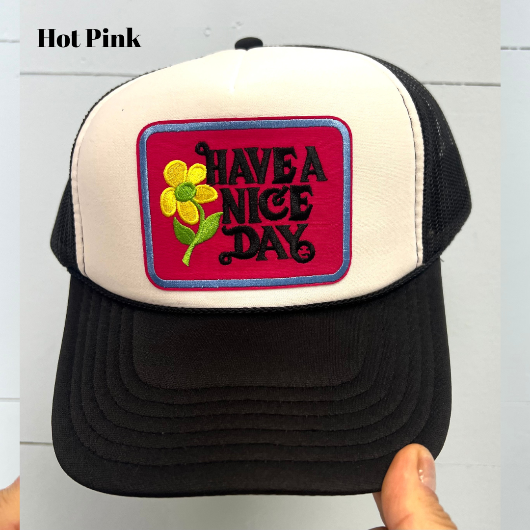 Have a Nice Day Multi Patch Cap