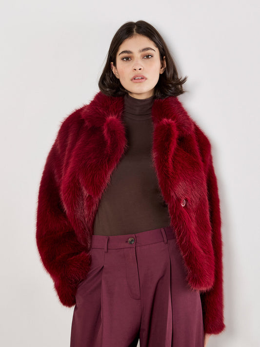Everything Considered Burgundy Coat