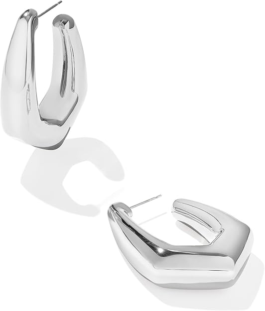 Kaia Small Silver Hoop Earrings