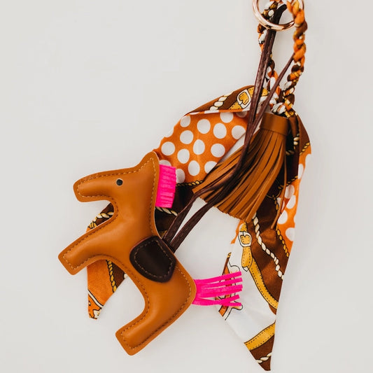 Chic Gallop Brown Bag Charm