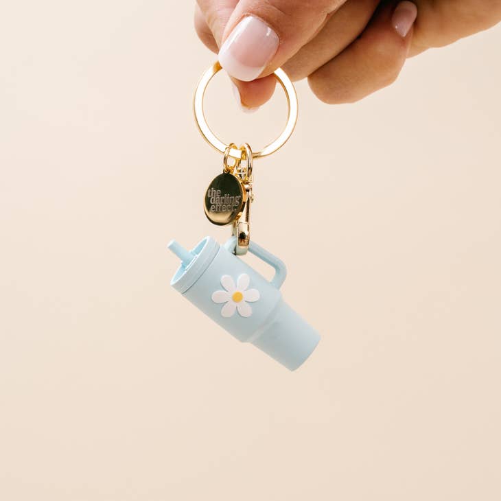 Tiny Tumbler Blue Keychain