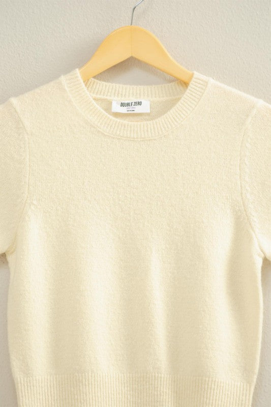 Become Best Friends Cream Sweater Top
